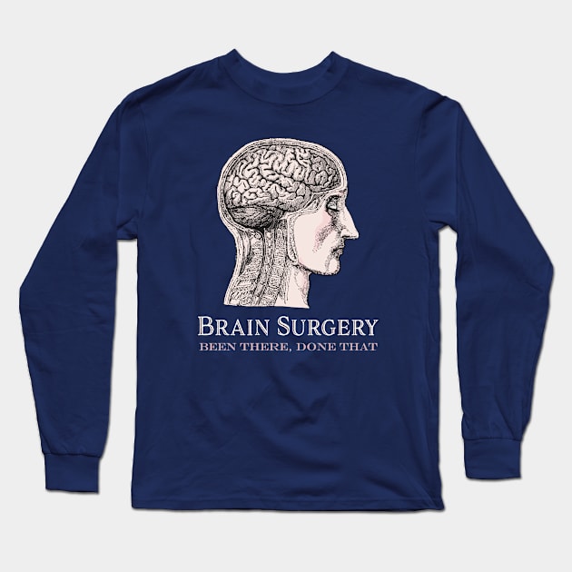 Brain Surgery Long Sleeve T-Shirt by AntiqueImages